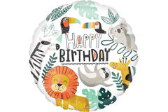 Foil balloon - "HAPPY BIRTHDAY" - Get Wild - 45 cm